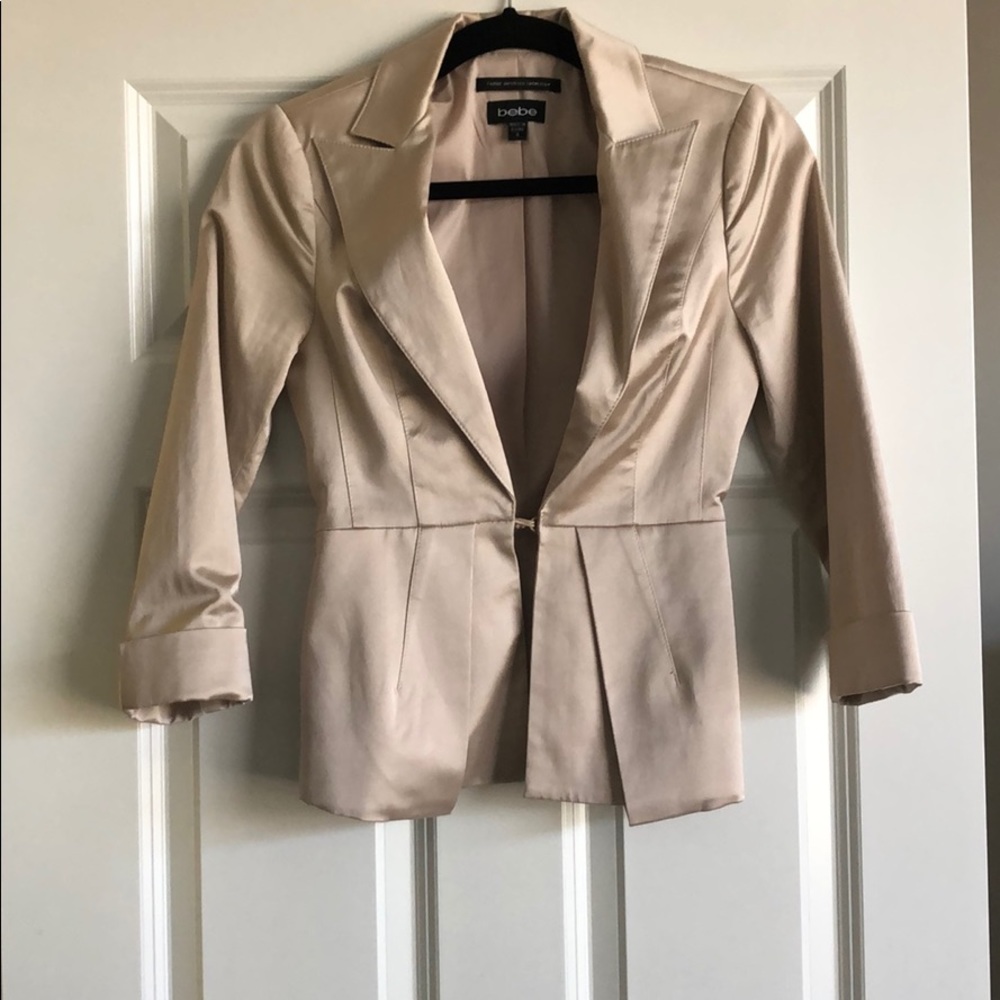 Bebe satin blazer